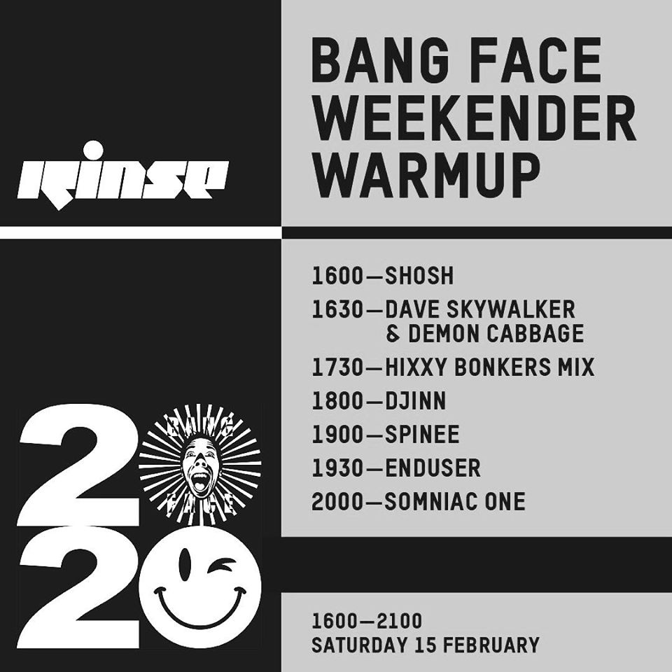 Rinse FM - Bangface Takeover