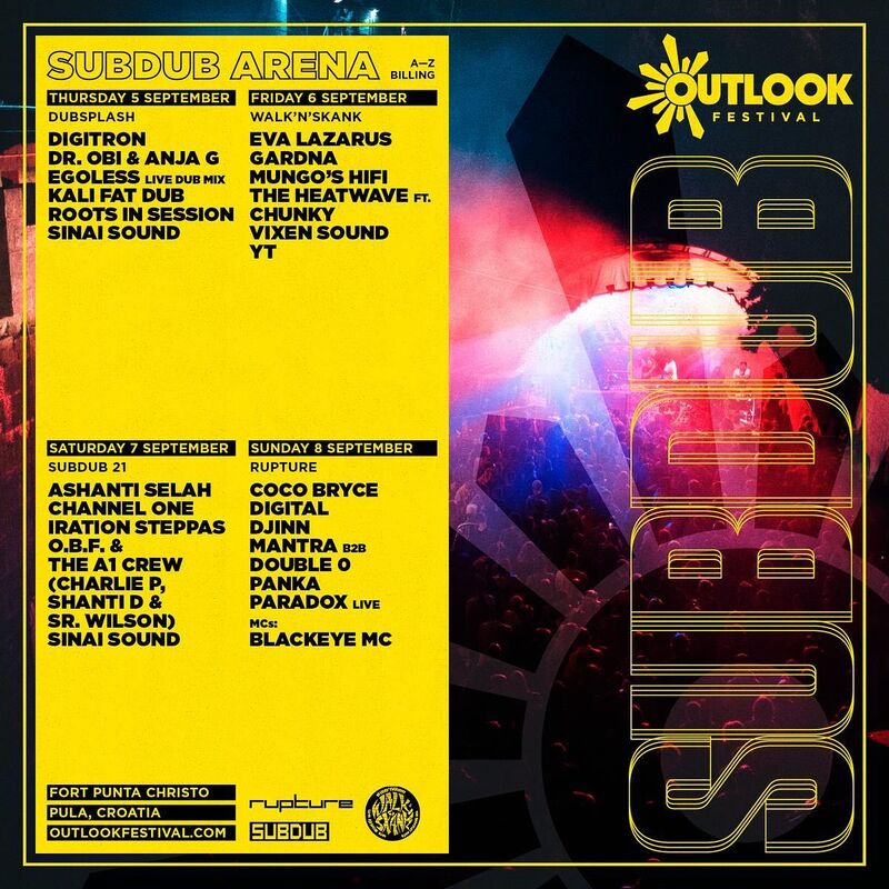 Outlook Festival 2019 -  Subdub stage