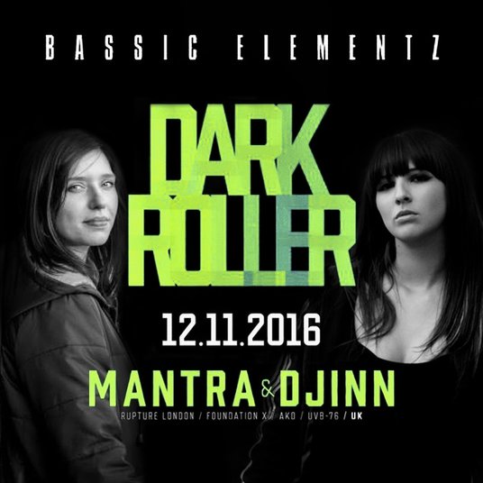 Mantra & Djinn @ Dark Roller, Klub NRD Torun - Poland Nov 2017 (female jungle  / drum & bass DJs)